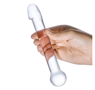 Szklane dildo - Glas Realistic Head